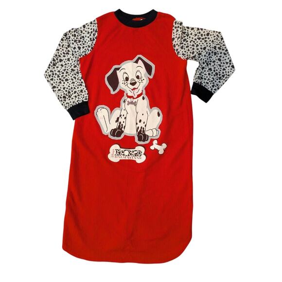 Vintage Y2K Disney 102 Dalmatians Girls Long Sleeve Nightgown - Picture 1 of 6